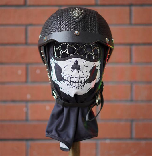  decorative-Half-helmet-Cowhide-Leather