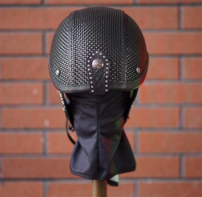  decorative-Half-helmet-Cowhide-Leather