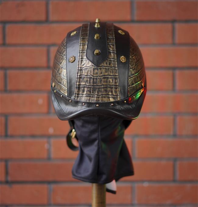 decorative-Half-helmet-Cowhide-Leather