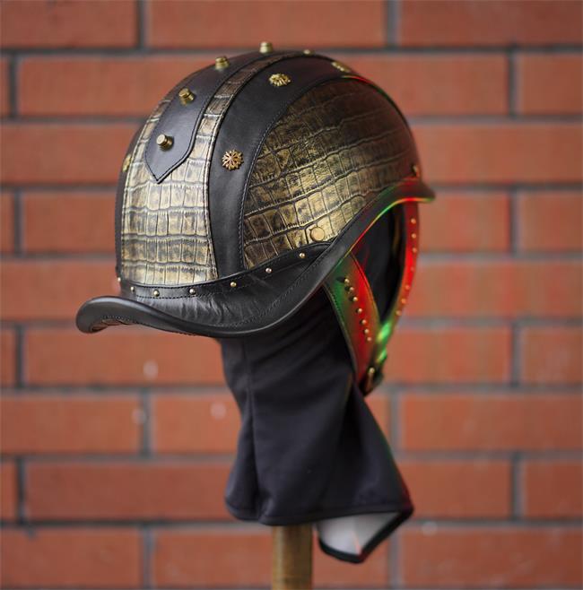 decorative-Half-helmet-Cowhide-Leather