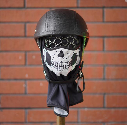 decorative-Half-helmet-Cowhide-Leather