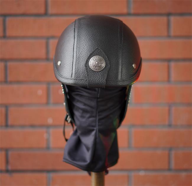 decorative-Half-helmet-Cowhide-Leather