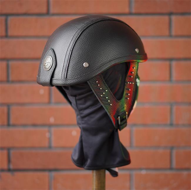 decorative-Half-helmet-Cowhide-Leather