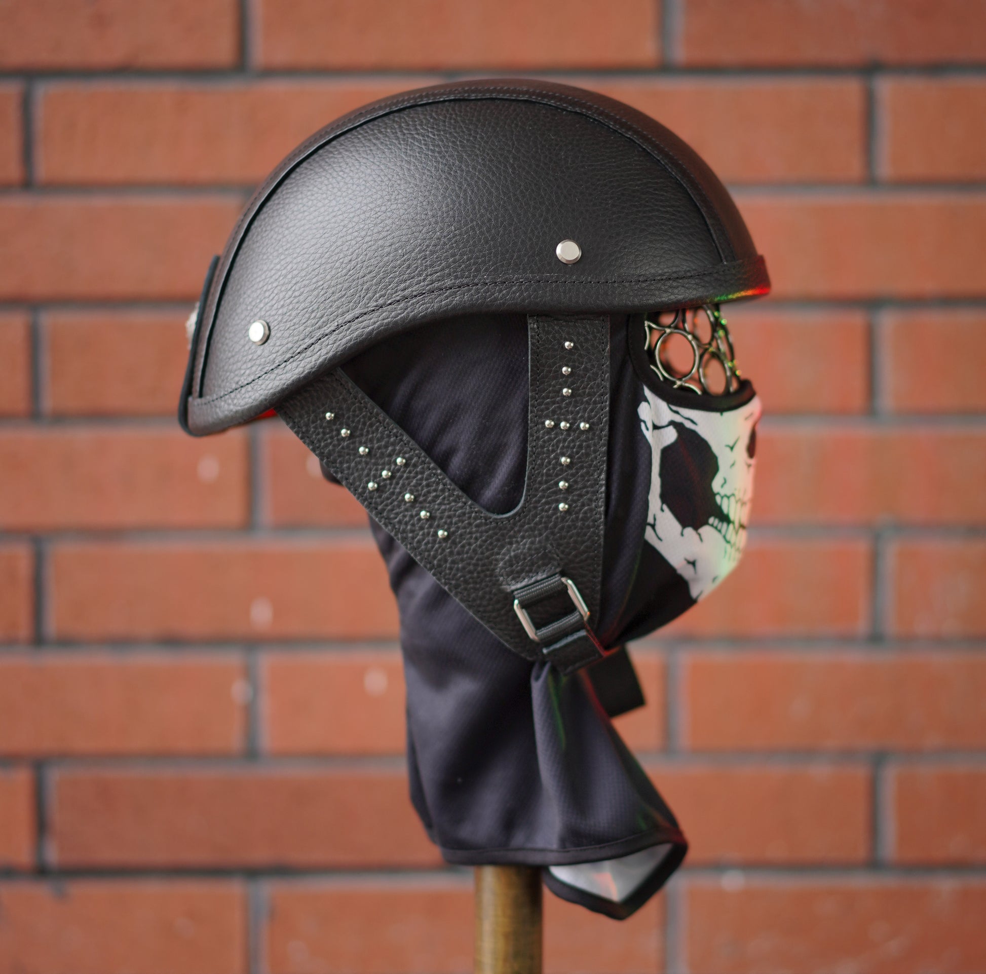 decorative-Half-helmet-Cowhide-Leather