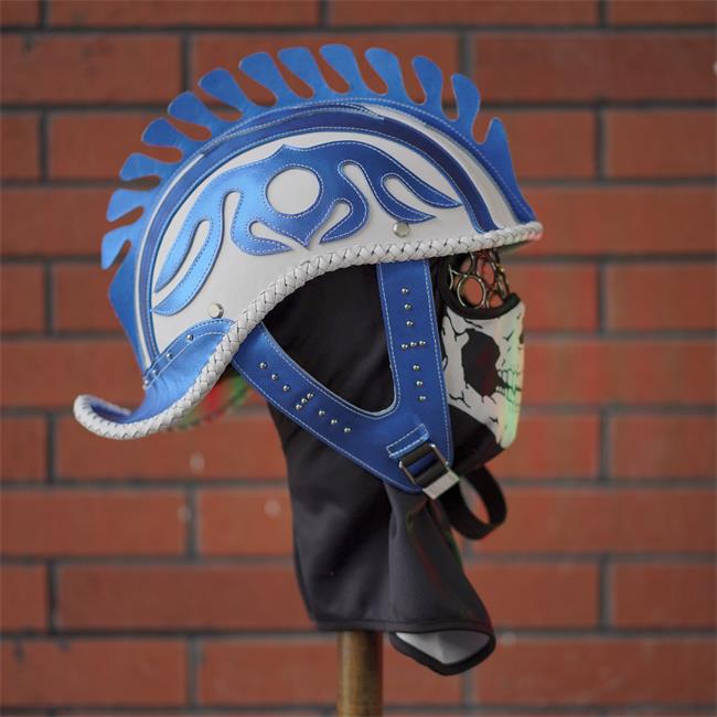 decorative-Half-helmet-Cowhide-Leather