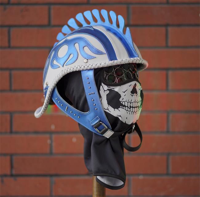 decorative-Half-helmet-Cowhide-Leather