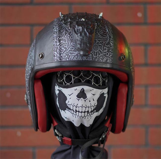 decorative-3/4helmet-Cowhide-Leather
