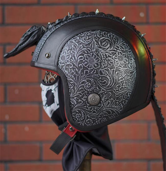 decorative-3/4helmet-Cowhide-Leather