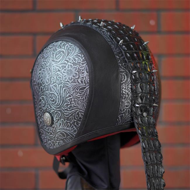 decorative-3/4helmet-Cowhide-Leather