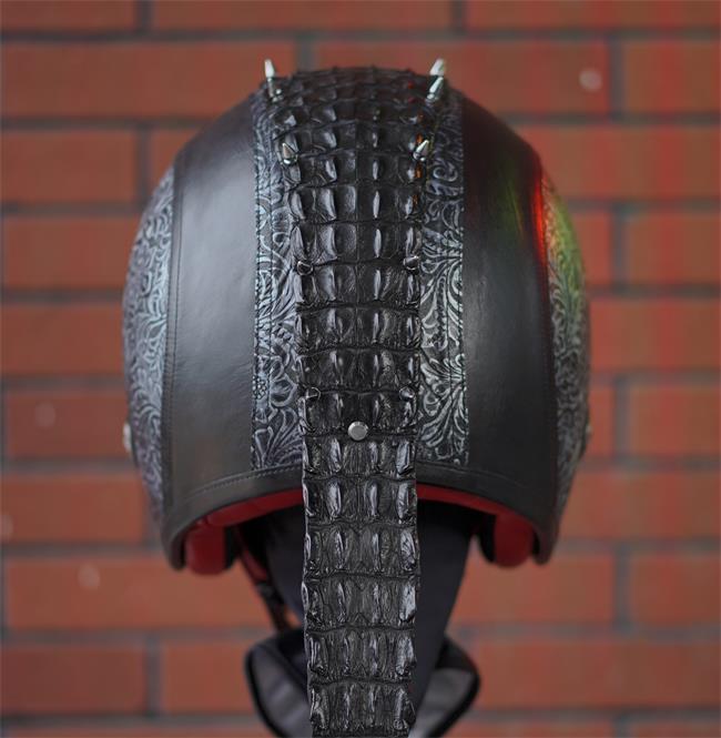 decorative-3/4helmet-Cowhide-Leather