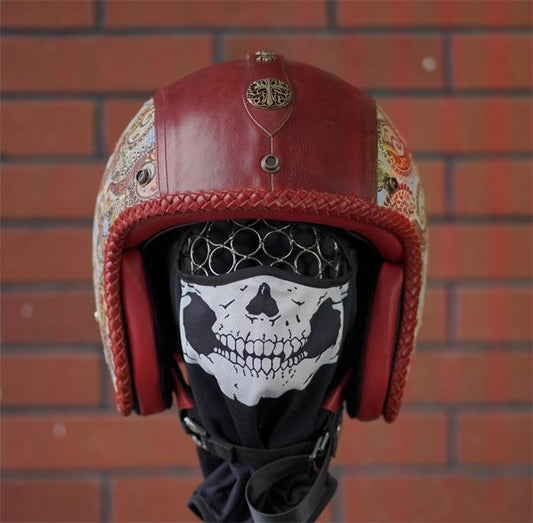 decorative-3/4helmet-Cowhide-Leather