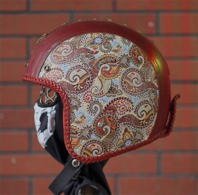 decorative-3/4helmet-Cowhide-Leather