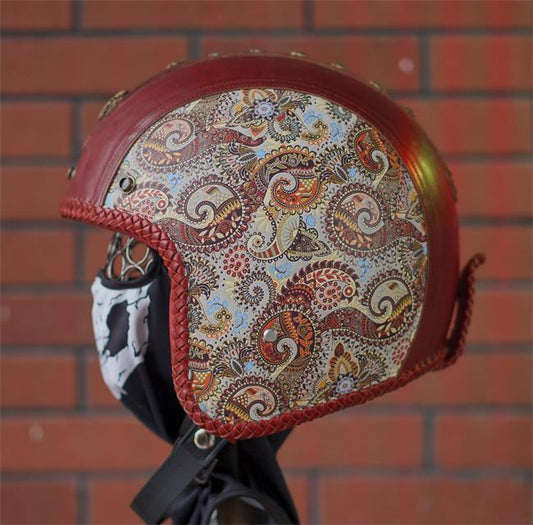 decorative-3/4helmet-Cowhide-Leather