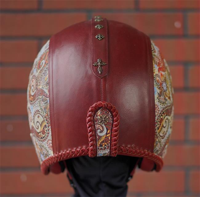 decorative-3/4helmet-Cowhide-Leather