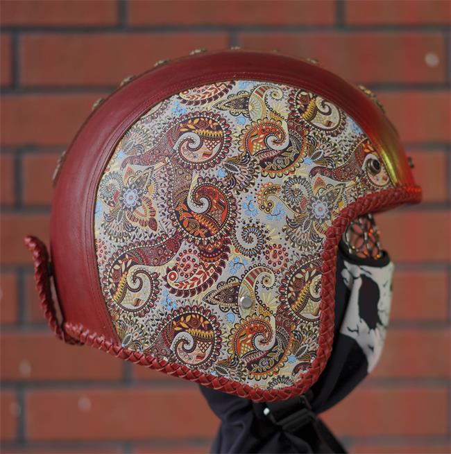 decorative-3/4helmet-Cowhide-Leather