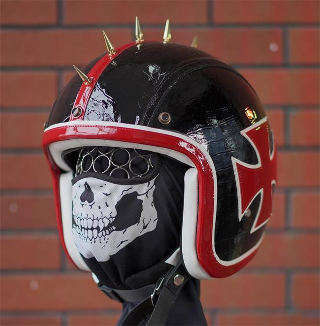 decorative-3/4helmet-Cowhide-Leather