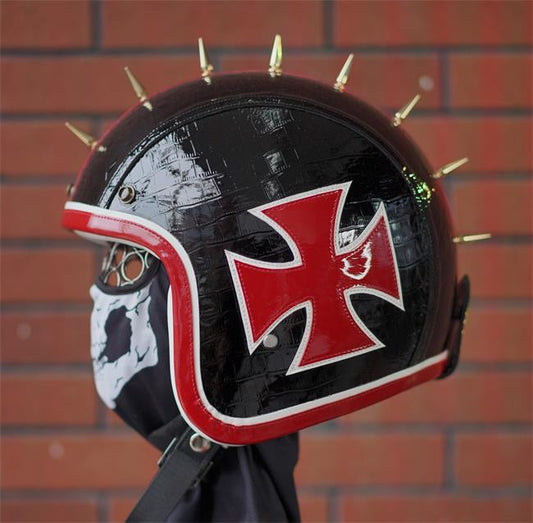 decorative-3/4helmet-Cowhide-Leather