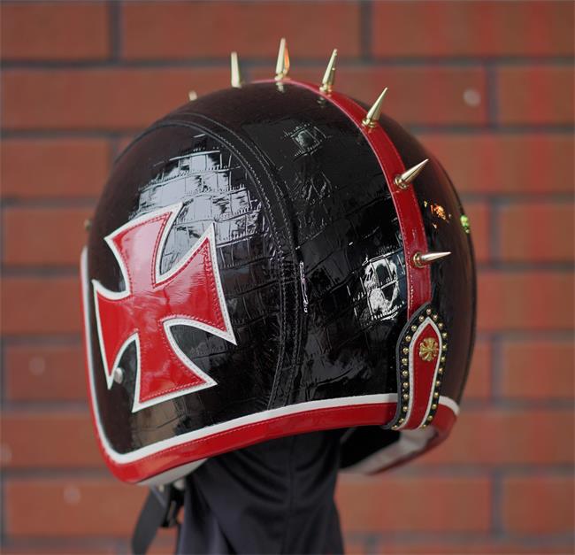 decorative-3/4helmet-Cowhide-Leather