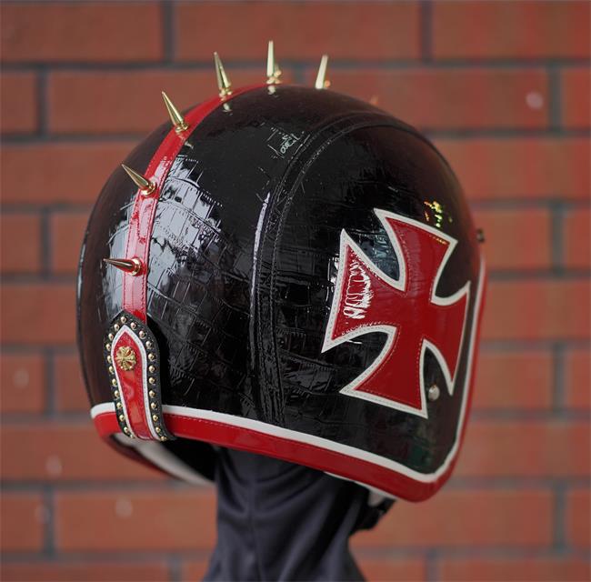 decorative-3/4helmet-Cowhide-Leather