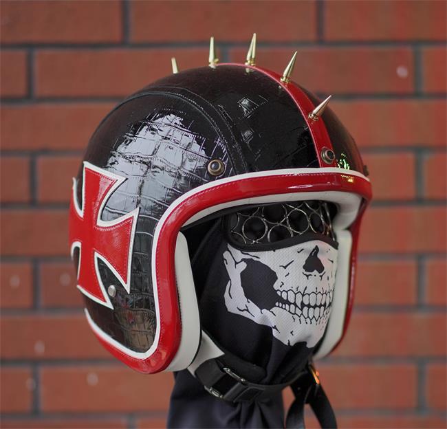 decorative-3/4helmet-Cowhide-Leather