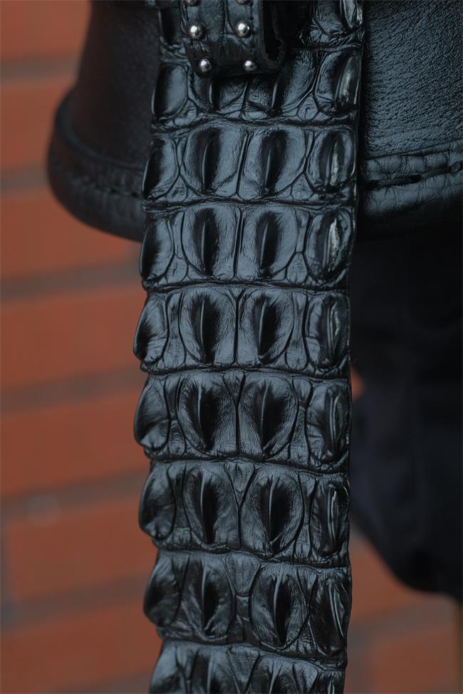 decorative-OpenFace-helmet-Cowhide-Crocodile-Leather