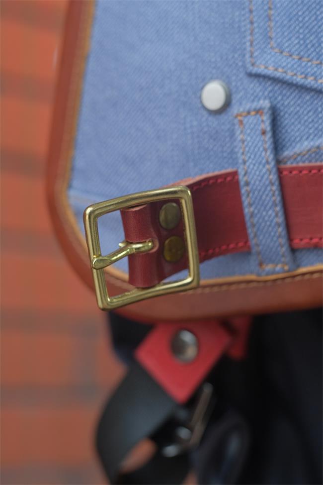decorative-3/4helmet-Cowhide-ImitatingDenim