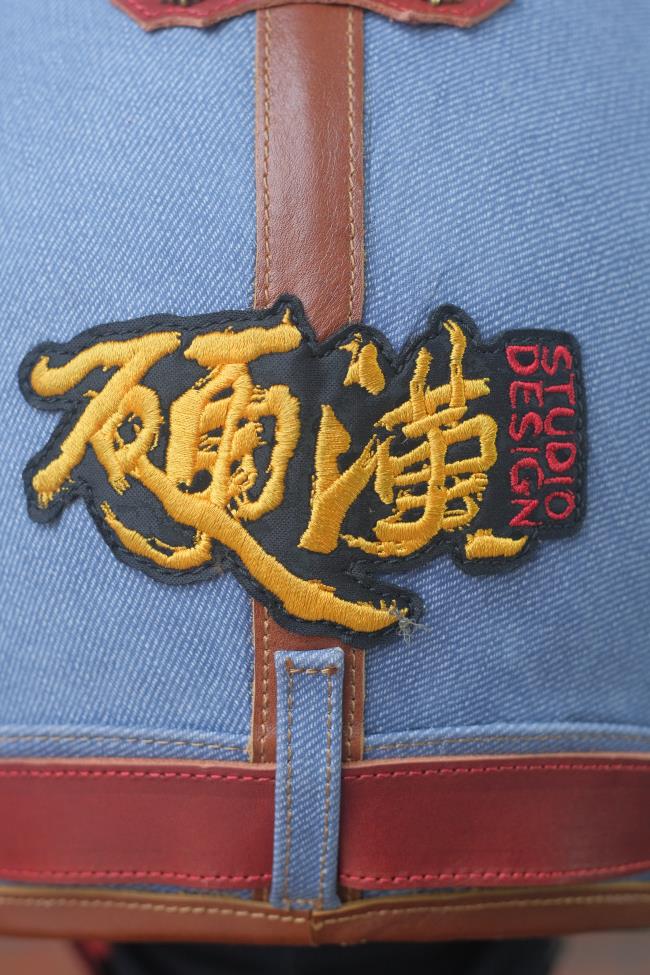 decorative-3/4helmet-Cowhide-ImitatingDenim