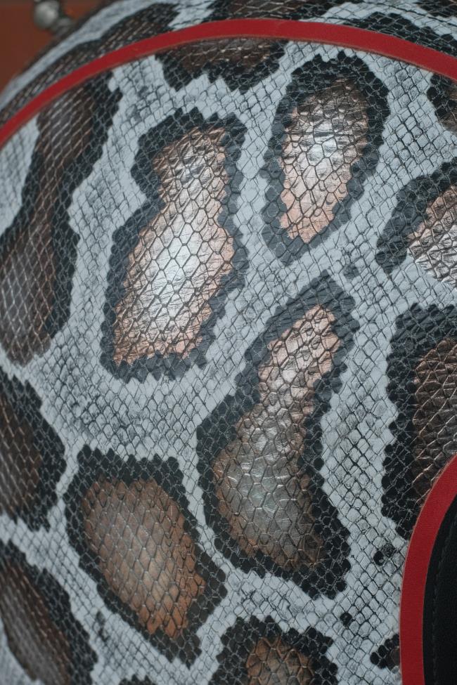 decorative-3/4helmet-Cowhide-imitating-SnakeSkin