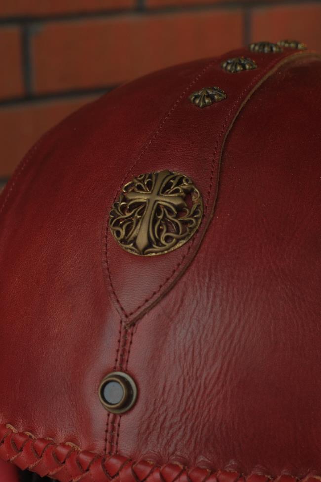 decorative-3/4helmet-Cowhide-Leather