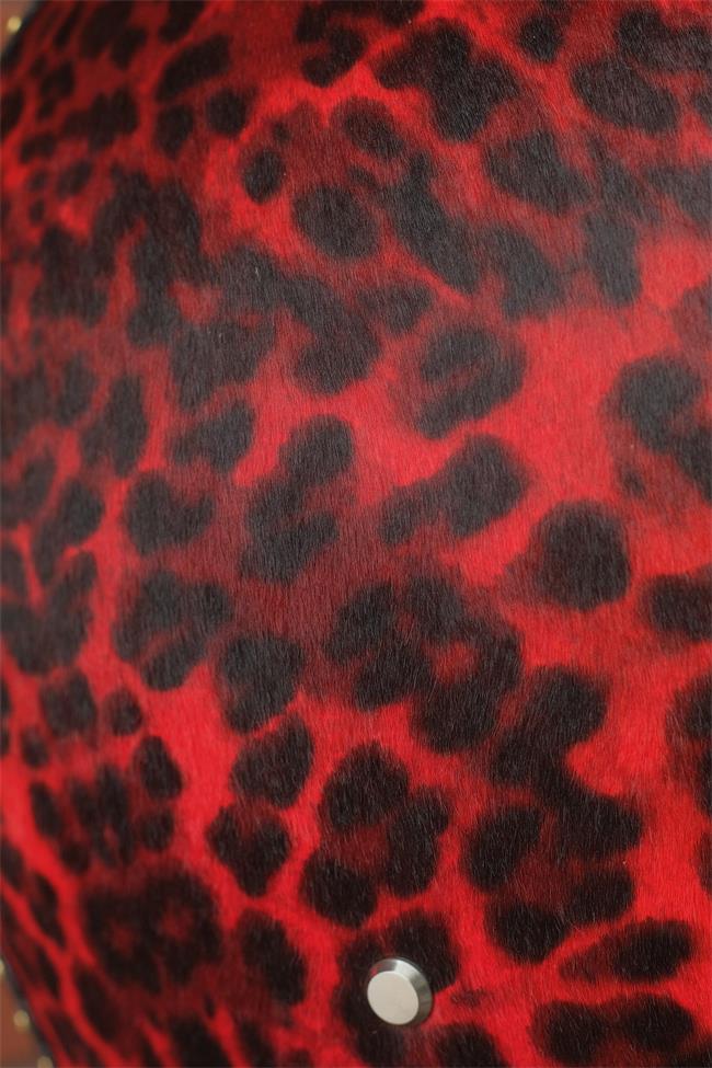 decorative-3/4helmet-Hairy-Cowhide-Leather