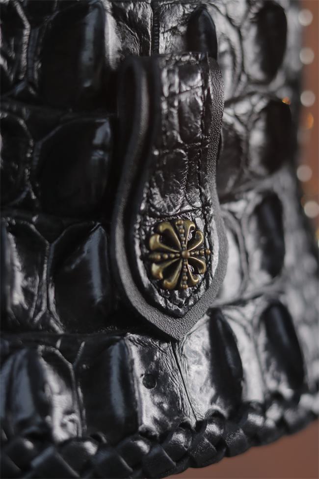 decorative-OpenFace-helmet-Crocodile-Leather