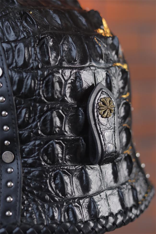 decorative-OpenFace-helmet-Crocodile-Leather
