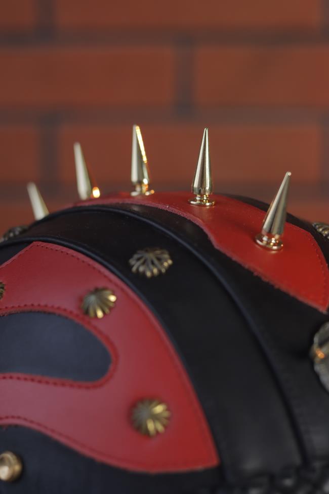 decorative-Half-helmet-Cowhide-Leather