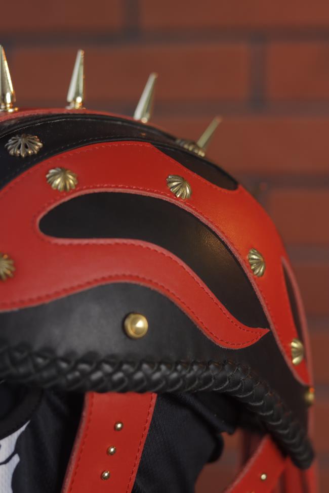 decorative-Half-helmet-Cowhide-Leather