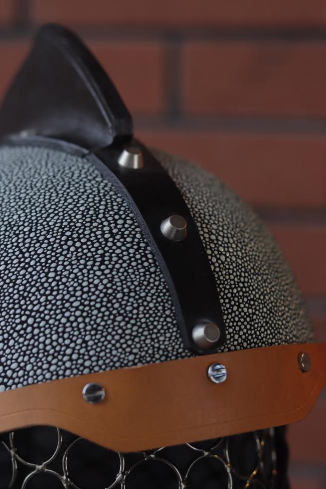 decorative-Half-helmet-Cowhide-Leather