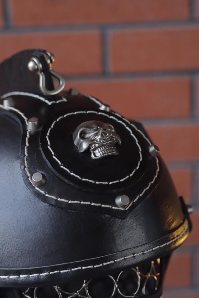 decorative-Half-helmet-Cowhide-Leather