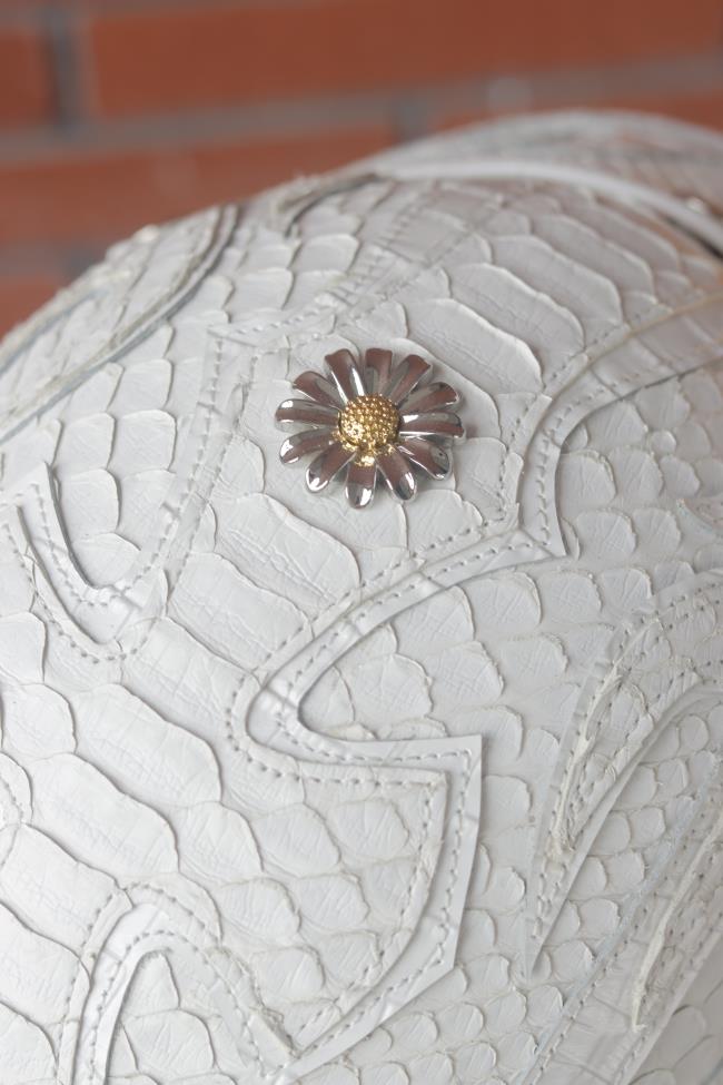decorative-Half-helmet-Python-Leather