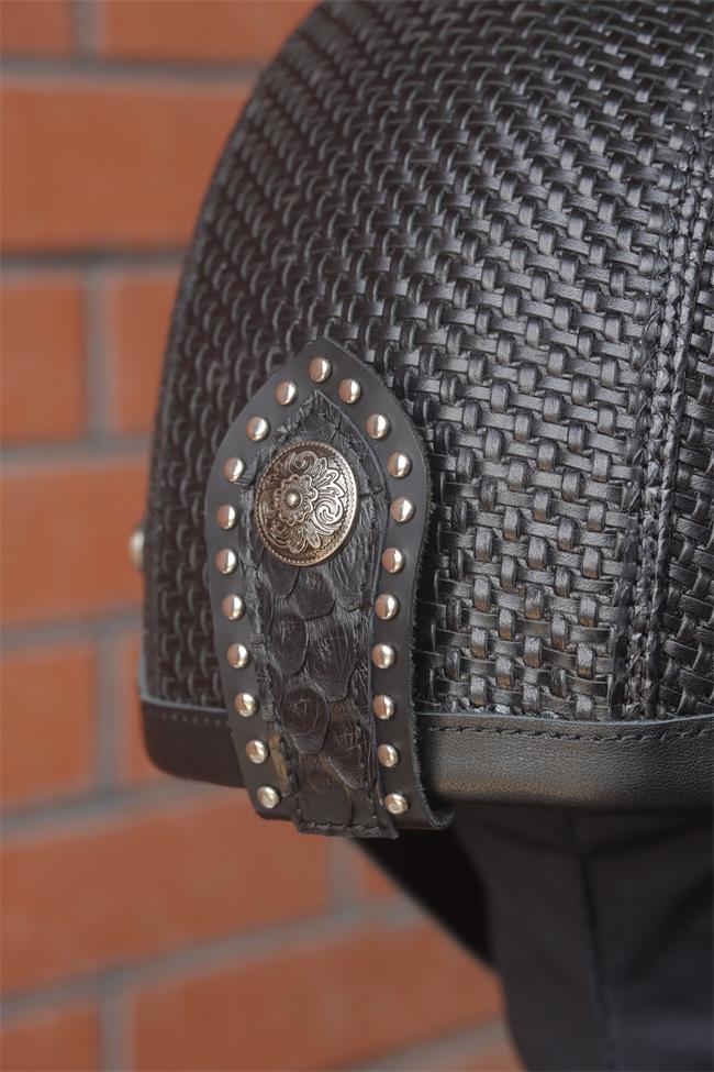  decorative-Half-helmet-Cowhide-Leather
