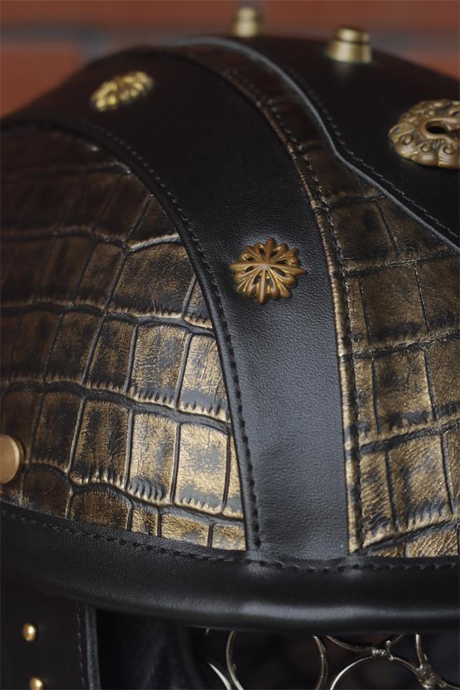 decorative-Half-helmet-Cowhide-Leather