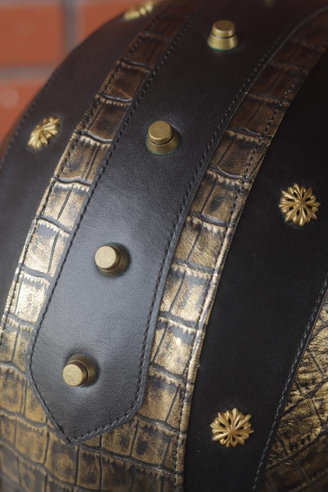 decorative-Half-helmet-Cowhide-Leather