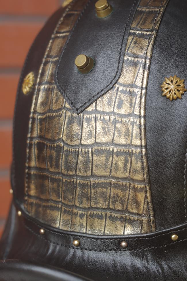 decorative-Half-helmet-Cowhide-Leather