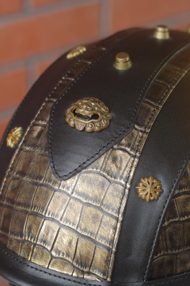 decorative-Half-helmet-Cowhide-Leather