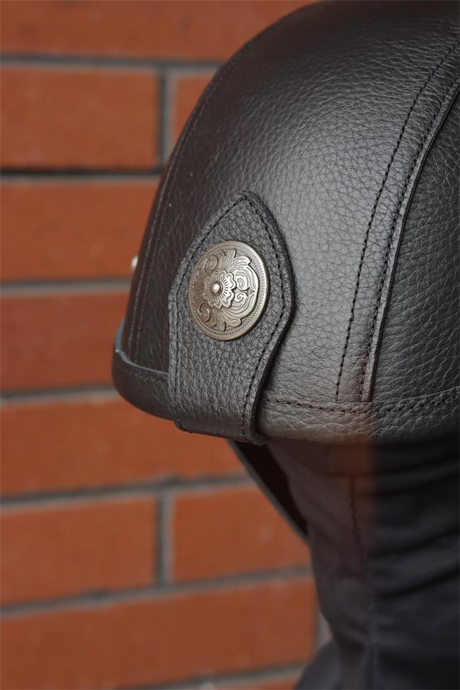 decorative-Half-helmet-Cowhide-Leather