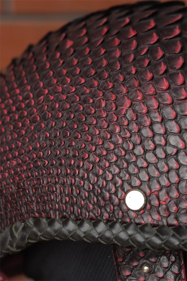 decorative-half-helmet-python-leather