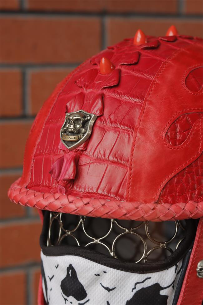 decorative-half-helmet-crocodile-leather