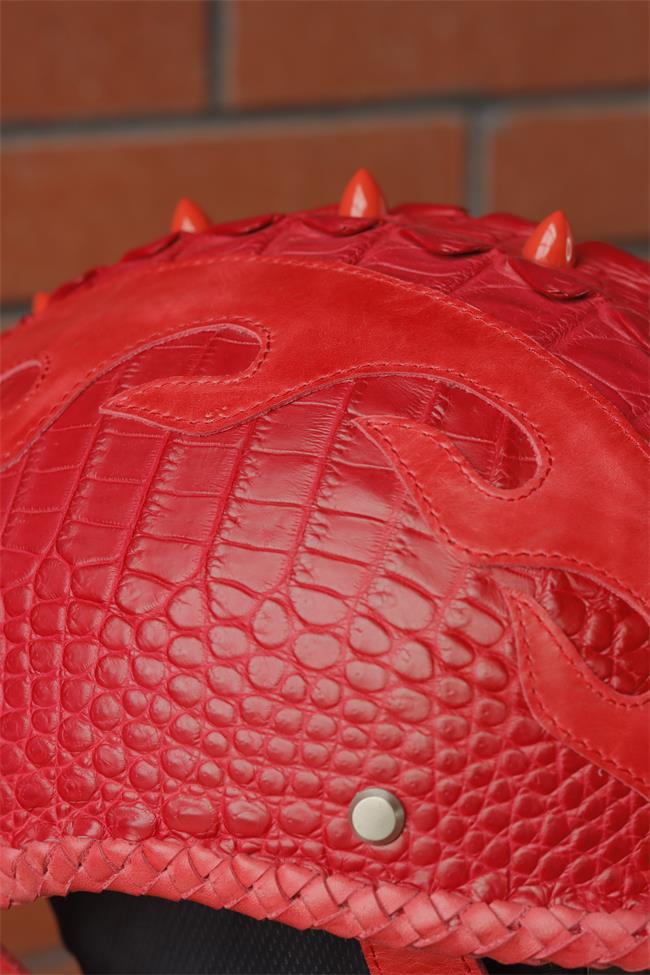 decorative-half-helmet-crocodile-leather
