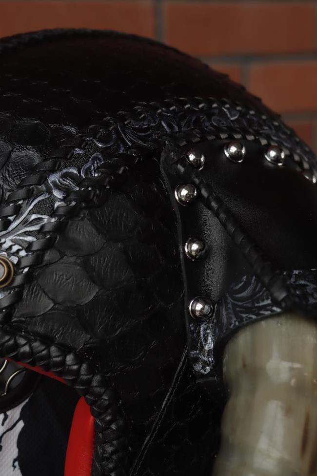 decorative-3/4helmet-Python-Leather