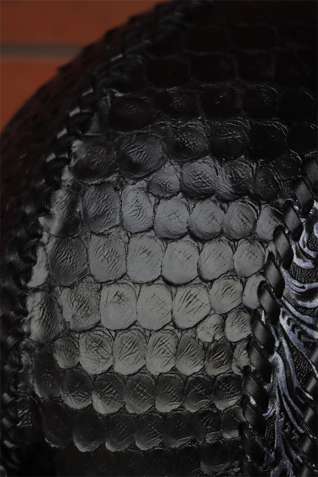 decorative-3/4helmet-Python-Leather