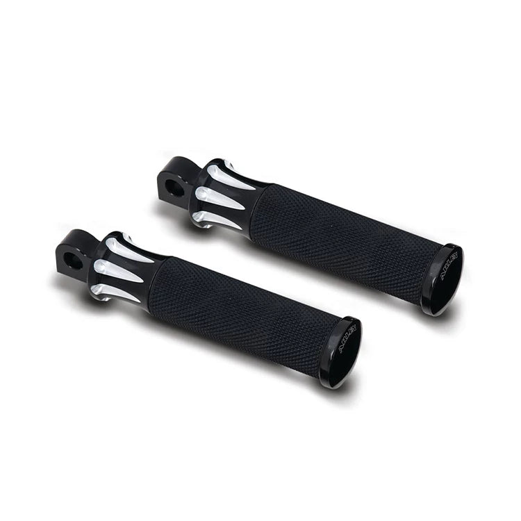 Arlen Ness 1620-0894 black deep-cut motorcycle foot pegs
