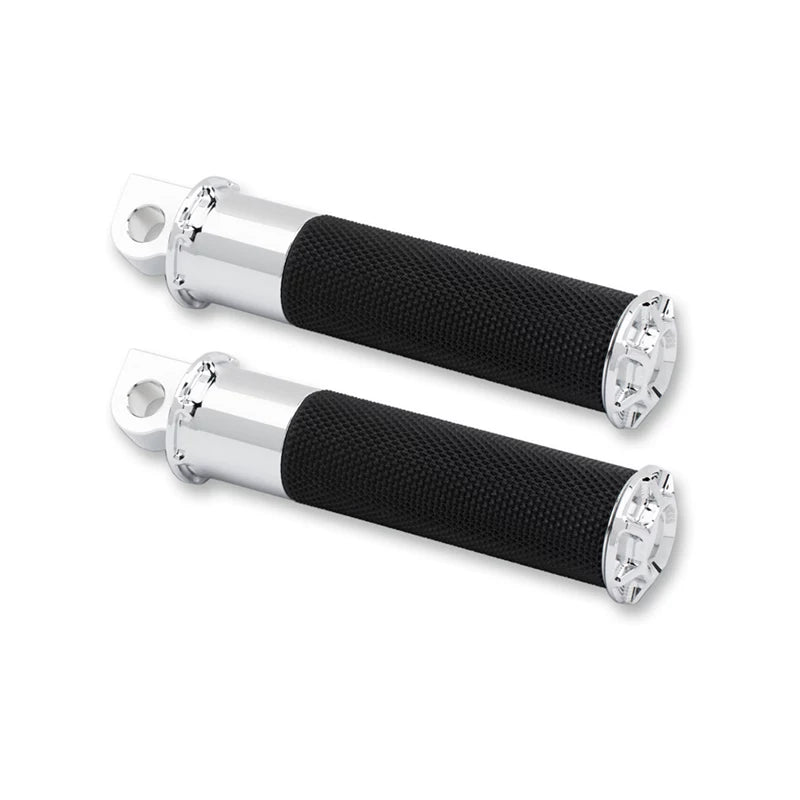 Arlen Ness 1620-1096 chrome straight deep-cut motorcycle foot pegs